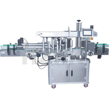 china automatic industrial high speed CE double side plastic square flat bottle adhesive sticker labeling printing machine